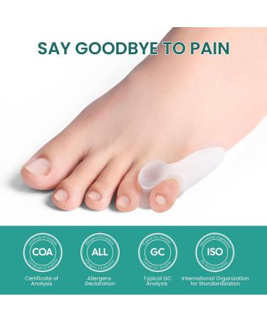 Welnove Bunion Corrector Pads - 8 Pack Pinky Toe Protectors Gel Cushions & Spacers for Foot Pain Relief for Men & Women - Buy Online on GoSupps.com