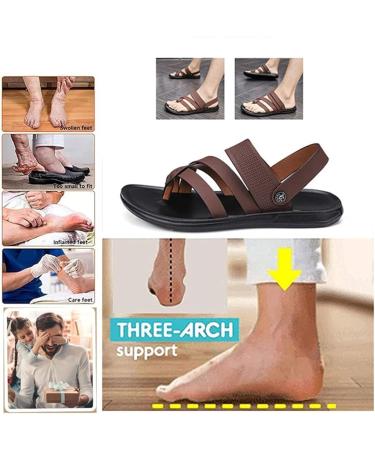 Wygwlg Men s Summer Sandals - Comfortable Non-Slip Flip Flops & Open Toe Beach Sandals | Perfect Birthday Gifts for Dad Husband & Son - Buy Online on GoSupps.com