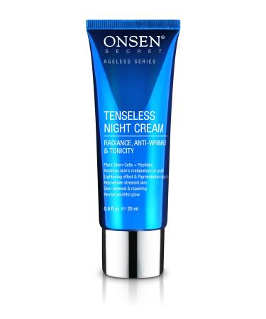 Onsen Secret Wrinkle Repair Tenseless Night Face Cream - Dermatologist Recommended Anti-Wrinkle, Radiance and Tonicity Cream - Anti Aging Ultra Boost Facial Creme for Dry Skin & Age Spots (0.8 Fl Oz) 0.8 Fl Oz (Pack of 1)