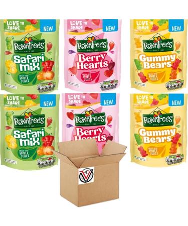 VIMIX Gummy Bears Safari Mix & Berry Hearts Flavoured Jelly Sweet Pouch 115g | Pick Any Type & Quantity - Buy Online on GoSupps.com