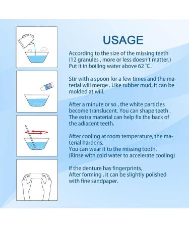 YUECI Plastic Dental Glue - Ultra Clean Temporary Denture Filling (A One Size) | International Shipping Available - Buy Online on GoSupps.com