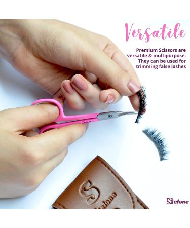 Stelone Premium Cuticle Scissors - Small Curved Stainless Steel Beauty Scissor for Women - Buy Online on GoSupps.com