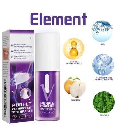 Color-Correcting Teeth Whitening Toothpaste - Stain Removal & Fresh Breath(3PCS) 1 Count (Pack of 1) - Buy Online on GoSupps.com