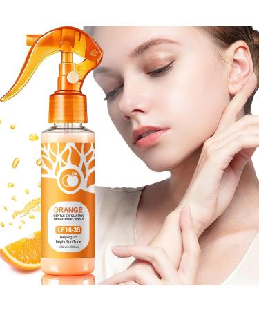 XJBD Orange Body Exfoliating Spray 100ml Gentle AHA Exfoliator with Jojoba Oil for Smooth & Glowing Skin Face Peels & Body Scrub Sensitive Skin Friendly Refreshing Citrus Scent - Buy Online on GoSupps.com