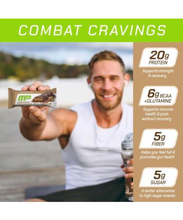 MusclePharm Combat Sport Bar Chocolate Chip Cookie Dough High Protein Bars Combat Cravings Fuel Performance & Meet Energy Demands 20g Protein from Whey Protein 5g Fiber Gluten Free 12 Bars Chocolate Chip Cookie Doug  - Buy Online on GoSupps.com
