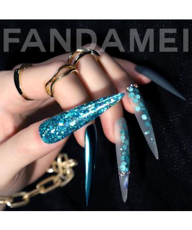 Fandamei 24 Colors Glitter Holographic Sequins Set - Iridescent Flakes for Festival Decorations DIY Crafts & Nail Design - Buy Online on GoSupps.com