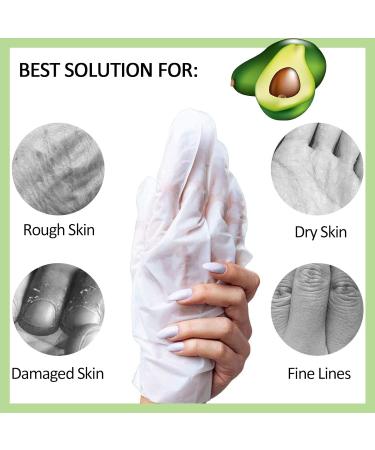Elitzia ETMM03 Avocado Handmask Moisture Gloves - Repair Cracked Rough Skin for Men & Women - Buy Online on GoSupps.com