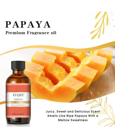 EUQEE Papaya Fragrance Oil 60ml - Premium Grade Aromatherapy Essential Oil for Diffusers and DIY Candle Making - Buy Online on GoSupps.com