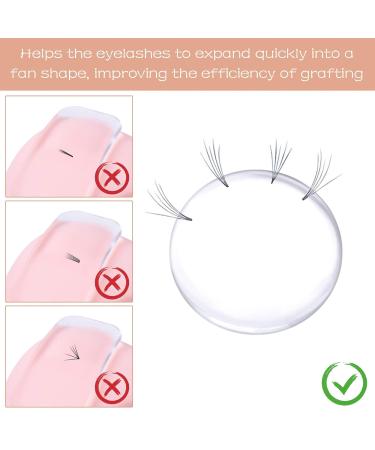 Fumanduo 10-Pack Silicone Lash Pads for Eyelash Extensions - Transparent Eyelid Holders & Accessories for Fake Lashes - Buy Online on GoSupps.com
