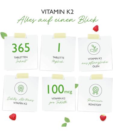 Buy Vitamin K2-365 Tablets | Premium Vegan K2Vital MK7 - 99.7% All Trans MK7 - High-Dose & Lab Tested - Buy Online on GoSupps.com