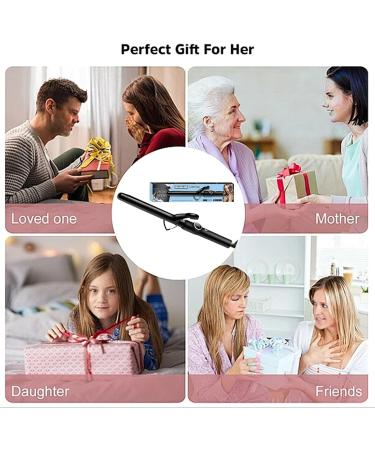 Buy Long Barrel Curling Iron - Ceramic Tourmaline Curl Wand with 5 Heat Settings Digital Control for All Hair Types - Up to 980 F - Black - Buy Online on GoSupps.com
