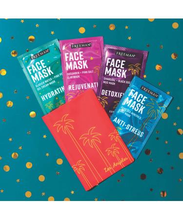 Freeman Beauty Passport to Glow Face Mask Set - Charcoal Clay & Mud Masks | 5-Piece Skin Care Collection - Shop Internationally - Buy Online on GoSupps.com
