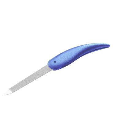 REMOS Pocket Nail File Sapphire with Blue Handle - Length 7.5cm/13.5cm