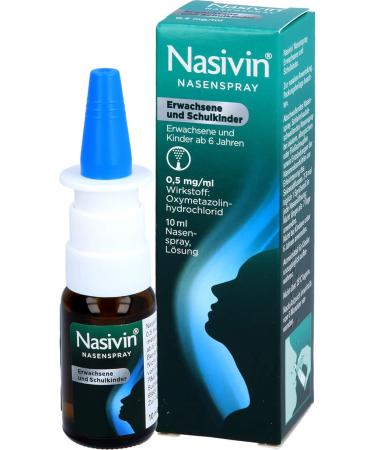 Nasivin Nasal Spray for Adults & Children | 10 ml | Fast Relief for Nasal Congestion - Buy Internationally - Buy Online on GoSupps.com