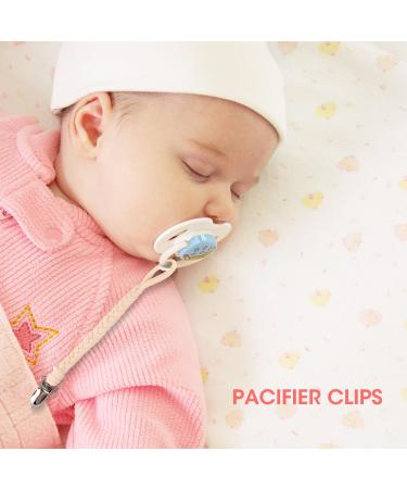 Pacifier Clips for Boys and Girls - Hand-Made Braided Leash for Teething Toy or Soothie (4 Pack, Color E) - Buy Online on GoSupps.com