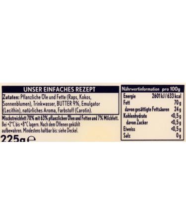 Rama - Margarine with Butter Unsalted 8 Pack - 8 x 225 g - Buy Online on GoSupps.com