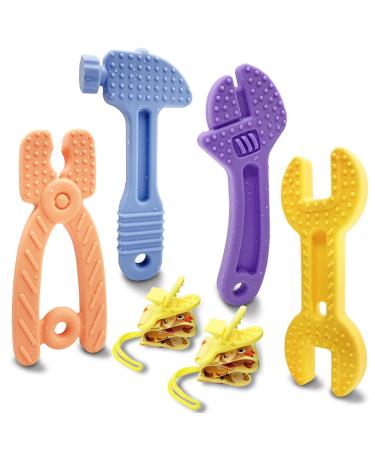 Teething Toys for Babies 0-6 Months 6-12 Months  Baby Teething Toys  Silicone Baby Teether Toys  Baby Chew Toys  Molar Teether  Hammer Wrench Spanner Pliers Shape Teething Toys for Boys Girls A-Tools Set Style - Buy Online on GoSupps.com