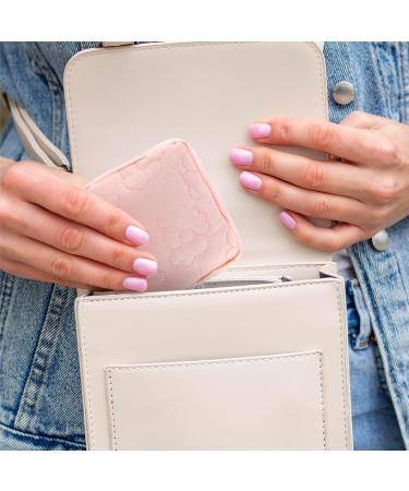 TIESOME Embroidery Sanitary Napkin Storage Bag 2Pcs - Portable Menstrual Cup & Period Pad Holder Pouch - Buy Online on GoSupps.com