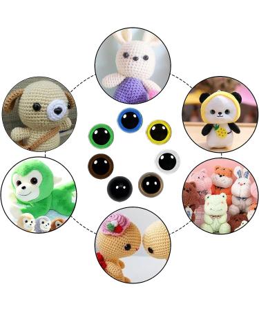 TOAOB 140pcs 12mm Colorful Plastic Safety Eyes with Washers - Ideal for Stuffed Animals, Amigurumis, Crochet Bears, Dolls - Buy Online on GoSupps.com