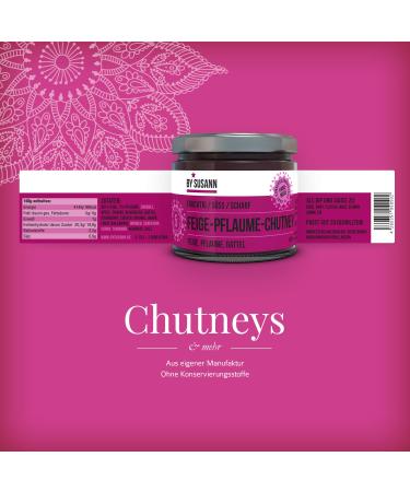 By Susann-05 Feige-Plum Chutney 150g - Fruity Sweet & Spicy Gourmet Spread for International Shipping - Buy Online on GoSupps.com