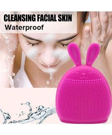 Soft Silicone Face Scrubber - Soft Silicone Face Scrubber Face Exfoliator Brush - Face Brushes for Cleansing Manual Face Scrub Clean Brush Cute Rabbit Ears Shape for Women Men Coatuiyo - Buy Online on GoSupps.com
