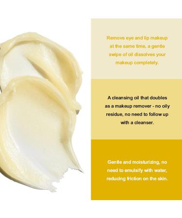 3 in 1 Cleansing Balm for Eye Face & Lip | Natural Makeup Remover | Gentle Deep Clean for All Skin Types - Buy Online on GoSupps.com