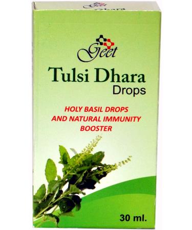 GEET Tulsi Drops Natural Immunity Booster 30 ML Pack - Certified 5 Rare Tulsi Holy Basil Types - Buy Online on GoSupps.com