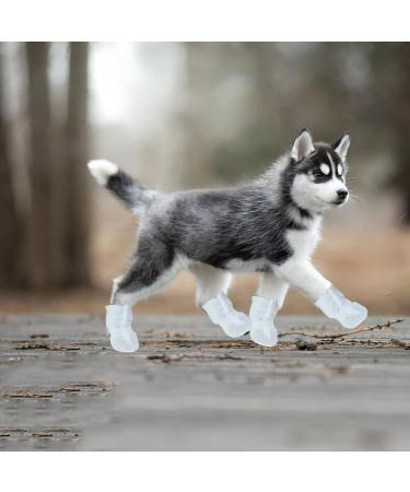 Zngou 12 Pcs Disposable Dog Shoes Dog Socks Paws Stop Licking Disposable Dog Boots Dog Paw Protector Dog Slippers Dog Foot Cover for Small Medium Dogs Pet Injured Paws Summer Indoor Outdoor Walking(L) - Buy Online on GoSupps.com