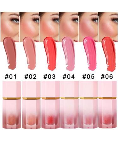 Smooth Cream Blush Makeup Creamy Liquid Blush for Cheeks Burden-free long-wearing smudge-proof natural-looking glossy finish (06) - Buy Online on GoSupps.com