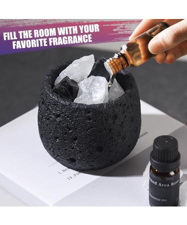 Passive Essential Oil Diffuser - Non-Electric Portable Reusable Aroma Diffuser for Home & Office - Elegant Black Design (9.2x9.2x7.1cm - Buy Online on GoSupps.com