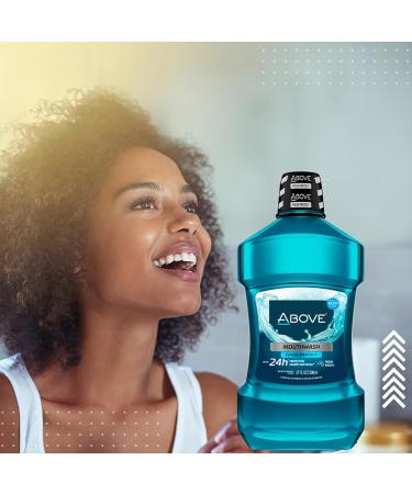 Above 24 Hours Mouthwash Fresh Protect 17 oz - Bad Breath Mouthwash - Combats Plaque and Cavities - Non Alcohol Mouthwash - Promotes Gum Health - Buy Online on GoSupps.com