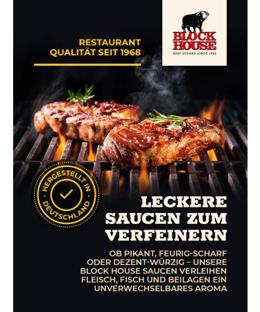 Buy Block House Sauce Set - Burger Chili Steak & Garlic Sauces | International Shipping Available - Buy Online on GoSupps.com