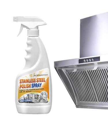 Oil Stain Cleaner Spray Kitchen Spray Cleaner - Stainless Steel Cleaning Agent For Stove Kitchen Pots And Tableware