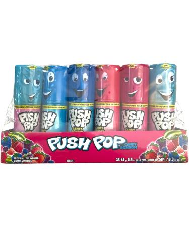 PUSH POPS - 36 x 14g Fruit Flavoured Pops - Buy Online on GoSupps.com