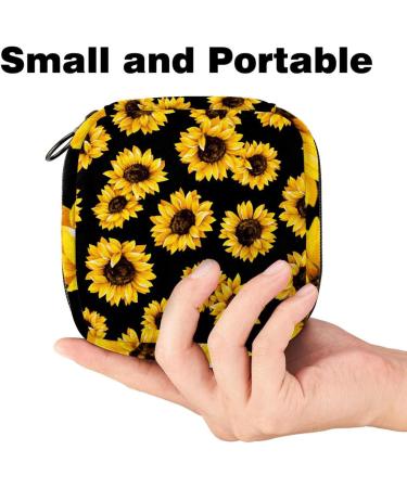 Buy Women's Binding Pocket Sunflower Pattern Menstrual Storage Bags - Stylish & Functional Tampon Zip Pockets | Multi-Purpose Tied Bags - Buy Online on GoSupps.com