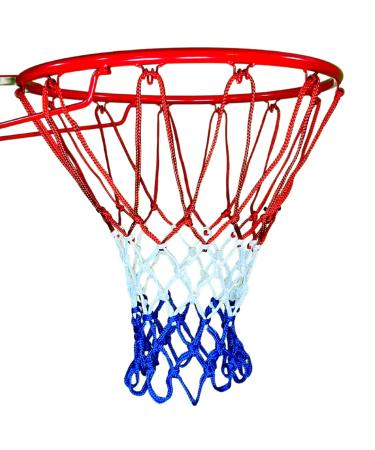 SperoPro Basketball Net - Basketball Net Replacement 7.02 Ounces with 21inches Durable 12 Loops for Indoor or Outdoor Rims - Heavy Duty Basketball Hoop Net Replacement Red, White & Blue