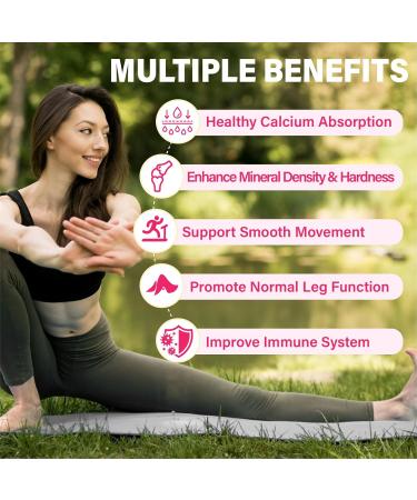 Calcium Citrate Gummies 1200 mg for Adults: Ultimate Absorption Calcium Supplement for Women & Men - Easy to Digest, Vegan, Non-GMO, Gluten Free - Natural Strawberry Flavor Strawberry 60 Count (Pack of 2) - Buy Online on GoSupps.com