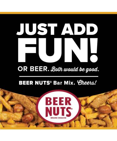 Beer Nuts Original Bar Mix - 26 oz Resealable Jar | Pretzels, Cheese Sticks, & Peanuts - Buy Online on GoSupps.com