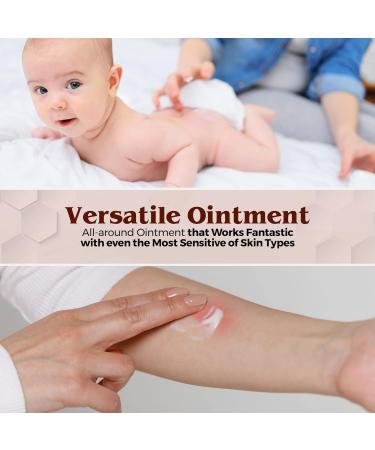 Medca Vitamin A & D Diaper Rash Ointment | Protective Cream for Sensitive Baby Skin | Lanolin & Petrolatum Formula for Dry Cracked Skin | 1oz Tube 4-Pack - Buy Online on GoSupps.com