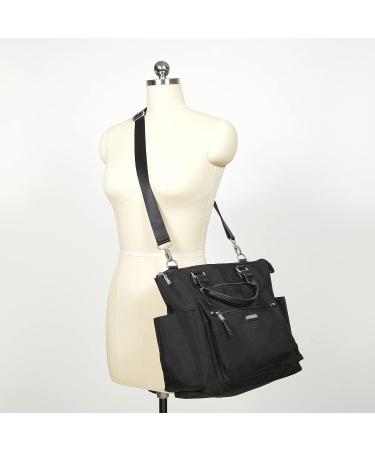Baggallini Women's 3-in-1 Convertible Backpack with RFID Phone Wristlet - Black | One Size US - Buy Online on GoSupps.com