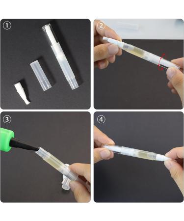 5 Pcs 3ml Transparent Twist Pens - Empty Nail Oil Pen with Brush Tip for Lip Gloss & Nail Polish - Travel Portable Cosmetic Applicators - Buy Online on GoSupps.com