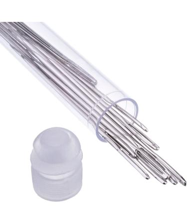 Large-Eye Leather Stitching Needles - 20 Pack 5.2 cm with Clear Bottle | Durable Needles for Leather Projects - Buy Online on GoSupps.com