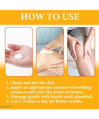 Bee Venom Joint Cream - Advanced Joint and Bone Cream Specially for Back Neck Hands Knees 4 Fl Oz (Pack of 1) - Buy Online on GoSupps.com