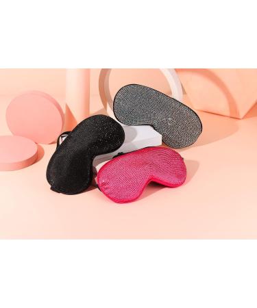 Shop Natalie Mills Bling Silk Sleeping Masks - Luxury Black & White Eye Masks for Beauty Sleep | International Shipping - Buy Online on GoSupps.com