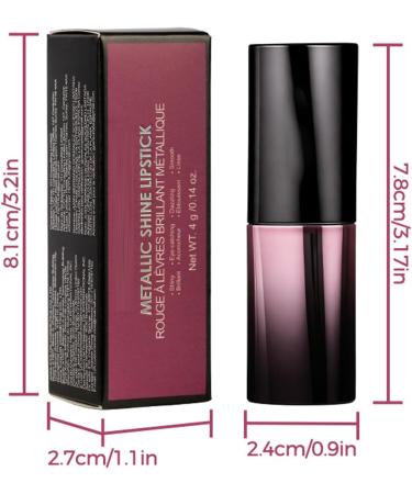  Whnbuij Glitter lipstick waterproof long-lasting highlights brilliant shine moisturizing color film formation beautiful finish texture enhancement saturation structure - Buy Online on GoSupps.com
