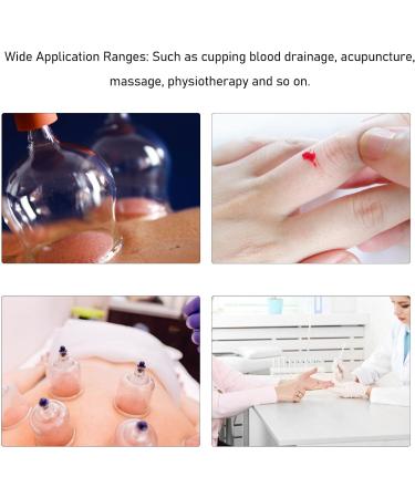 Blood Lancet Pen Stainless Steel Lancet Device Blood Test Pen Compatible Sterile-Tip-Lancets for Cupping Acupuncture Massage Physiotherapy - Buy Online on GoSupps.com