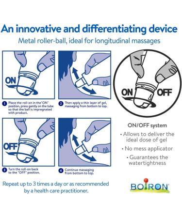 NEW Boiron Arnicare Roll-on Homeopathic medicine for the relief of pain stiffness (tension) in muscles and joints caused by minor traumas physical activity or overexertion. Relieves painful back stiffness. 45 g (Pack of 1) - Buy Online on GoSupps.com