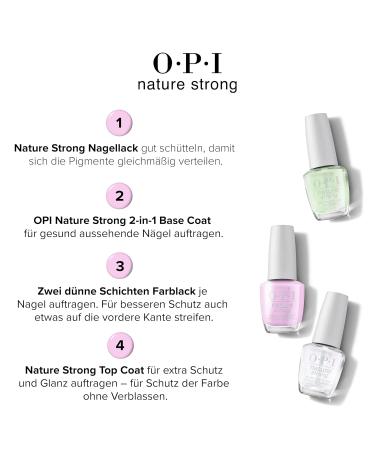 Opi Nature Strong Vegan Nail Polish - Bright Colors Natural Ingredients Sustainable Packaging | Up to 7 Days Wear - Buy Online on GoSupps.com