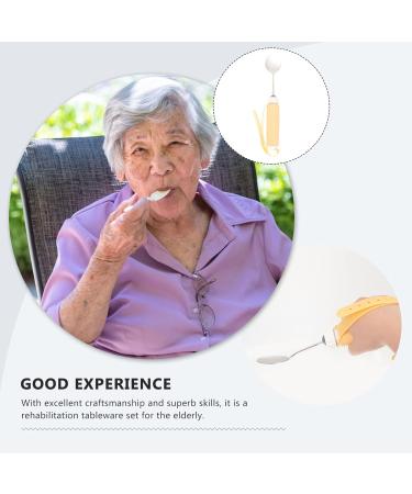 2pcs Adaptive Spoon Utensils Hand Tremors Spoon Anti Shake Elderly Tableware Silverware Easy Grip Eating Aids for Hand Tremors Arthritis Parkinsons Elderly Assorted Color - Buy Online on GoSupps.com