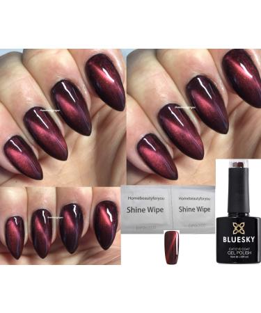Bluesky CAT EYE RED MAGNETIC KA864 Nail Gel Polish UV LED Soak Off MAGNET REQUIRED (SOLD SEPERATELY)